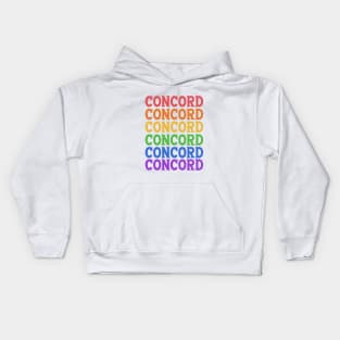 CONCORD COLORFUL TRAVEL CITY Kids Hoodie